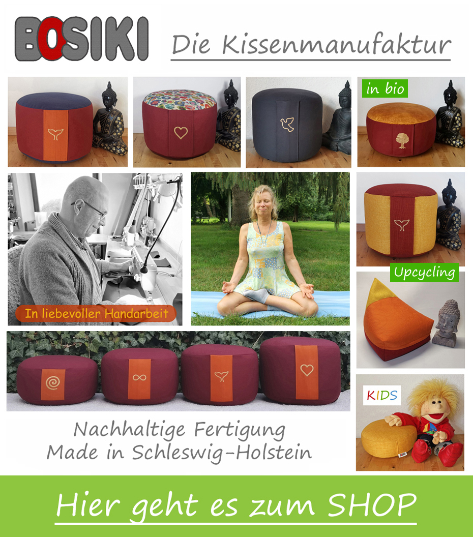 Bio Meditationskissen & Yogakissen für achtsame Menschen. Made in Schleswig-Holstein.